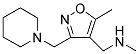 N-METHYL[5-METHYL-3-(1-PIPERIDINYLMETHYL)-4-ISOXAZOLYL]METHANAMINE 结构式