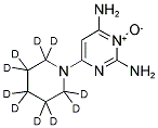 6-(1-哌啶基-2,2,3,3,4,4,5,5,6,6-D<SUB>10</SUB>)-2,4-嘧啶二胺 3-氧化物 结构式