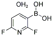 2,6-二氟吡啶-3-硼酸水合物 结构式