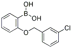 2-(3'-CHLOROBENZYLOXY)PHENYLBORONIC ACID 结构式