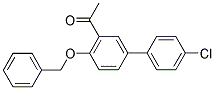 1-[4-(Benzyloxy)-4'-chloro[1,1'-biphenyl]-3-yl]ethanone 结构式