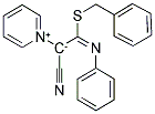 1-[(E)-2-(BENZYLSULFANYL)-1-CYANO-ETHENYL]PYRIDINIUM ANILINE-2-IDE 结构式