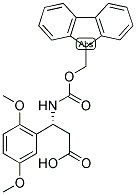 (R)-3-(2,5-DIMETHOXY-PHENYL)-3-(9H-FLUOREN-9-YLMETHOXYCARBONYLAMINO)-PROPIONIC ACID 结构式