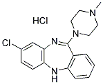 CLOZAPINE HYDROCHLORIDE 结构式