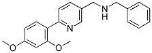 N-BENZYL-1-[6-(2,4-DIMETHOXYPHENYL)PYRIDIN-3-YL]METHANAMINE 结构式