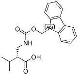 (R)-2-[(9H-FLUOREN-9-YLMETHOXYCARBONYLAMINO)-METHYL]-3-METHYL-BUTYRIC ACID 结构式