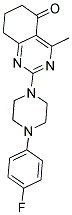 2-[4-(4-FLUOROPHENYL)PIPERAZIN-1-YL]-4-METHYL-7,8-DIHYDROQUINAZOLIN-5(6H)-ONE 结构式