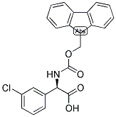 (R)-(3-CHLORO-PHENYL)-[(9H-FLUOREN-9-YLMETHOXYCARBONYLAMINO)]-ACETIC ACID 结构式