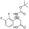 (R)-3-TERT-BUTOXYCARBONYLAMINO-3-(2,3-DIFLUORO-PHENYL)-PROPIONIC ACID 结构式