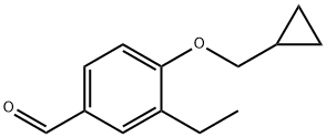 4-(Cyclopropylmethoxy)-3-ethylbenzaldehyde 结构式