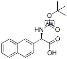 (R)-TERT-BUTOXYCARBONYLAMINO-NAPHTHALEN-2-YL-ACETIC ACID 结构式