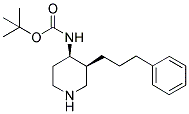 TERT-BUTYL [CIS-3-(3-PHENYLPROPYL)PIPERIDIN-4-YL]CARBAMATE 结构式