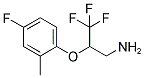 3,3,3-TRIFLUORO-2-(4-FLUORO-2-METHYL-PHENOXY)-PROPYLAMINE 结构式