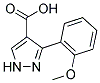 3-(2-METHOXYPHENYL)-1H-PYRAZOLE-4-CARBOXYLIC ACID 结构式