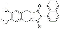 7,8-DIMETHOXY-2-(1-NAPHTHYL)-3-THIOXO-2,3,10,10A-TETRAHYDROIMIDAZO[1,5-B]ISOQUINOLIN-1(5H)-ONE 结构式