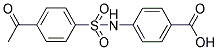 4-[[(4-ACETYLPHENYL)SULFONYL]AMINO]BENZOIC ACID 结构式