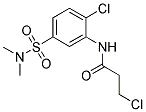 3-CHLORO-N-[2-CHLORO-5-[(DIMETHYLAMINO)SULFONYL]PHENYL]PROPANAMIDE 结构式