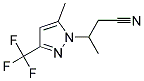 3-(5-METHYL-3-TRIFLUOROMETHYL-PYRAZOL-1-YL)-BUTYRONITRILE 结构式