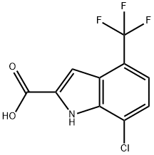 7-Chloro-4-(trifluoromethyl)-1H-indole-2-carboxylicacid