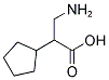 3-氨基-2-环戊基丙酸 结构式