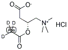 氘代乙酰(D3)L-盐酸肉碱 结构式