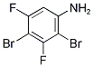 2,4-DIBROMO-3,5-DIFLUOROANILINE 结构式