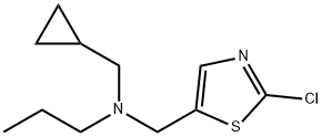 N-[(2-CHLORO-1,3-THIAZOL-5-YL)METHYL]-N-(CYCLOPROPYLMETHYL)-1-PROPANAMINE 结构式
