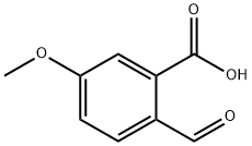 2-甲酰基-5-甲氧基苯甲酸 结构式