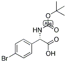(S)-(4-BROMO-PHENYL)-TERT-BUTOXYCARBONYLAMINO-ACETIC ACID 结构式