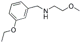 N-(3-ETHOXYBENZYL)-2-METHOXYETHANAMINE 结构式