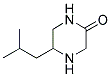 5-ISOBUTYL-PIPERAZIN-2-ONE 结构式