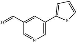 5-(噻吩-2-基)烟醛 结构式