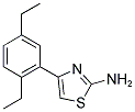 4-(2,5-DIETHYLPHENYL)-1,3-THIAZOL-2-AMINE 结构式