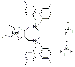 TADIAS-[(4R,5R)-2,2-DIPROPYL-N,N,N',N'-TETRAKIS(4-METHYLBENZYL)] BIS(TETRAFLUOROBORATE) 结构式