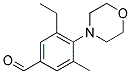 3-ETHYL-5-METHYL-4-MORPHOLIN-4-YL-BENZALDEHYDE 结构式