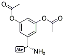 (R)-3-(1-AMINOETHYL)-5-ACETOXYPHENYL ACETATE 结构式