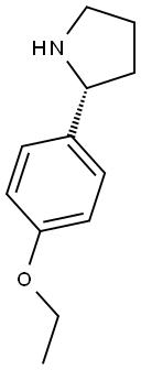 (R)-2-(4-ETHOXYPHENYL)PYRROLIDINE 结构式