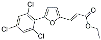 3-[5-(2,4,6-TRICHLORO-PHENYL)-FURAN-2-YL]-ACRYLIC ACID ETHYL ESTER 结构式