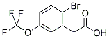 2-溴-5-三氟甲氧基苯乙酸 结构式