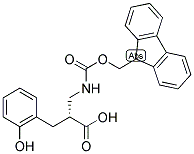 (R)-2-[(9H-FLUOREN-9-YLMETHOXYCARBONYLAMINO)-METHYL]-3-(2-HYDROXY-PHENYL)-PROPIONIC ACID 结构式
