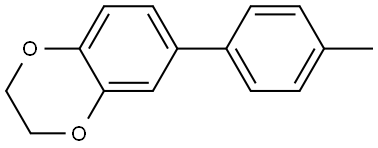 6-(4-甲基苯基)-2,3-二氢-1,4-苯并二恶英 结构式