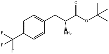 (R)-2-氨基-3-(4-(三氟甲基)苯基)丙酸叔丁酯 结构式