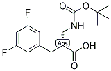(R)-2-(TERT-BUTOXYCARBONYLAMINO-METHYL)-3-(3,5-DIFLUORO-PHENYL)-PROPIONIC ACID 结构式