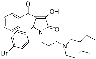 4-BENZOYL-5-(4-BROMOPHENYL)-1-(3-(DIBUTYLAMINO)PROPYL)-3-HYDROXY-1H-PYRROL-2(5H)-ONE 结构式