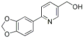 [6-(1,3-BENZODIOXOL-5-YL)PYRIDIN-3-YL]METHANOL 结构式