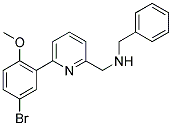 N-BENZYL-1-[6-(5-BROMO-2-METHOXYPHENYL)PYRIDIN-2-YL]METHANAMINE 结构式