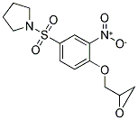 1-([3-NITRO-4-(OXIRAN-2-YLMETHOXY)PHENYL]SULFONYL)PYRROLIDINE 结构式