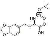 (R)-4-BENZO[1,3]DIOXOL-5-YL-2-TERT-BUTOXYCARBONYLAMINO-BUTYRIC ACID 结构式