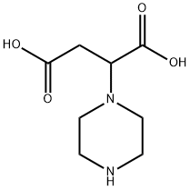 2-哌嗪-1-基丁二酸 结构式