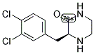 (S)-3-(3,4-二氯苄基)哌嗪-2-酮 结构式
